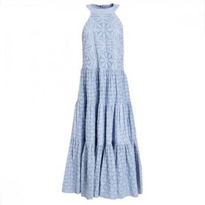 Joie Eyelet Halterneck Dress, Size L